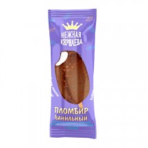 Мороженое пломбир с ароматом ванили в глазури какаосодержащей с арахисом 14% 65 г