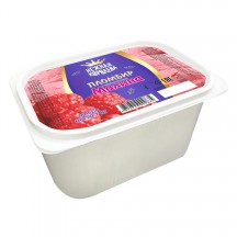 Мороженое пломбир с наполнителем «Малина» 12% 1 кг