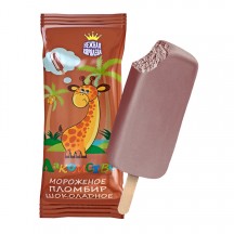 Мороженое пломбир «Лакомство шоколадное» со вкусом какао 12% 70 г