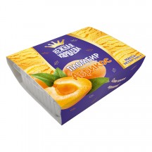 Мороженое пломбир с наполнителем с ароматом абрикоса 12% 500 г