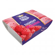 Мороженое пломбир с наполнителем с ароматом малины 12% 500 г